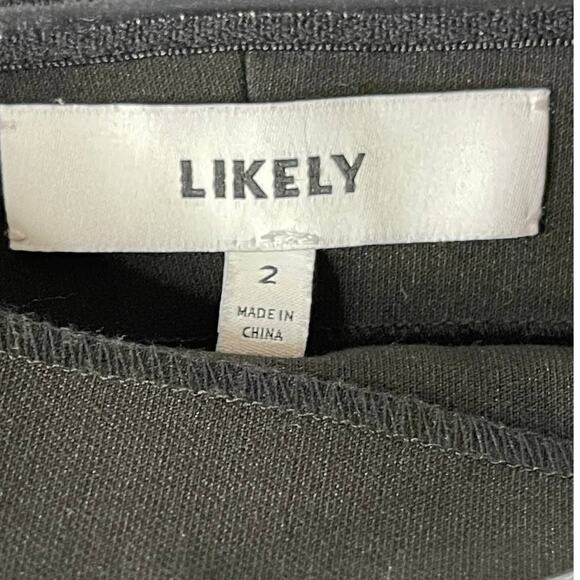 Likely Driggs Strapless Bodycon Black Midi Dress Size 2 - Picture 12 of 12